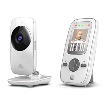 Motorola Babá Eletrônica Mbp481 - Tela De 2'' Zoom Digital E Visão Noturna Infravermelha Branco