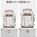 LOVEVOOK Travel Backpack for Women & Men, 45L Carry On Backpack, Personal Item Bag with 3 Packing Cubes, Business Weekender Overnight Luggage Daypack, Fits 18 Inch Laptop, Beige Grey