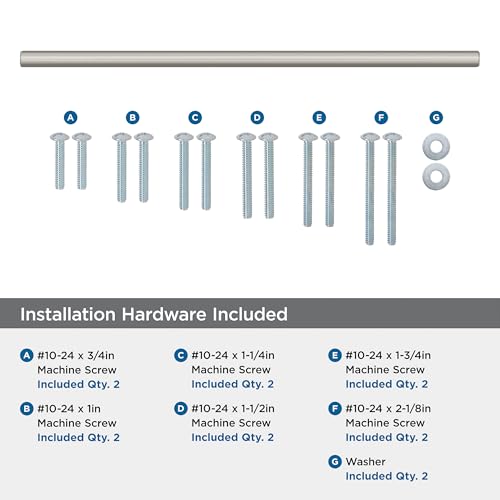 Amerock Bar Pulls 18 inch (457 mm) Center to Center Satin Nickel Appliance Pull, BP54025G10 by Amerock - Image 3