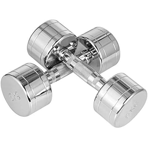 HOMCOM 2er-Set Kurzhanteln Metall Hanteln Cover