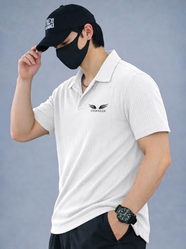 Image of Noble Monk Men's Solid Regular Fit Polo Shirt