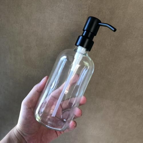 2Pack Black Stainless Steel Soap and Lotion Dispenser Pumps,Soap Dispenser Head Replacement Spare for Regular Bottle Mouth4