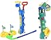 Unibos | Kids Golf Caddy Set | Balls & Clubs Included | Multicolour | Garden Kids Outdoor Toy Game | Junior Golf Caddy Set | Plastic Toy Cart Caddy | Family Beach Game