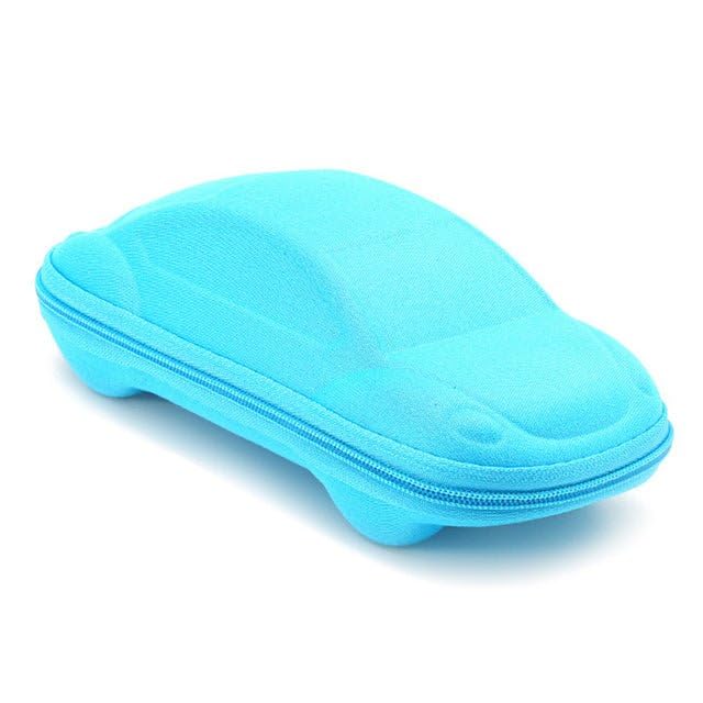 Case Carrinho Estojo Oculos Infantil Sol Grau (Azul Clara)