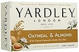 Yardley 5587101.2x7 Oatmeal and Almond Naturally Moisturizing Bath Bar (Pack of 7)