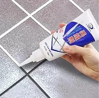 E-ONE HUB|Tile Beauty Grout Pool Beauty Seam Grout Toilet Base Grouting Agent Waterproof and Mildew Beauty Seam Porcelain Adhesive Tiles Gap Filler Agent| Tube for Bathroom & Kitchen Tile|180ml|