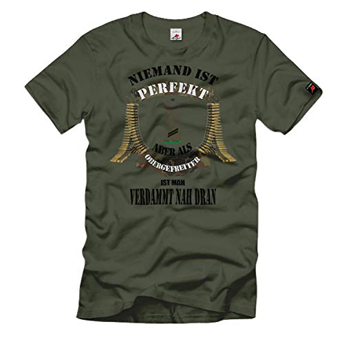 T-shirt Niemand ist Perfekt ample vert confortable taille XX-Large
