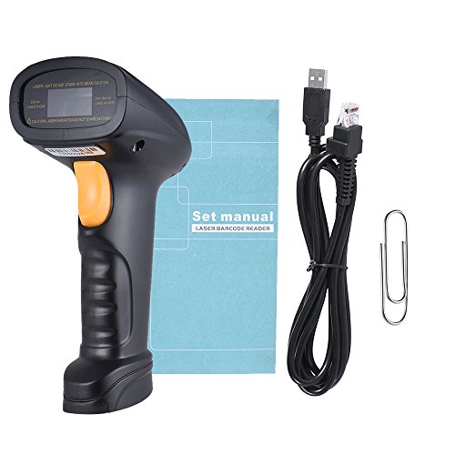 Handheld 1D USB Manual de Barcode Scanner Código de Barras Leitor Suporte Auto Scanning Bi-direciona