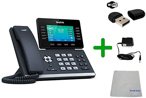Teléfono Yealink T54S SIP POE con fuente y paño microfibra miniatura 6