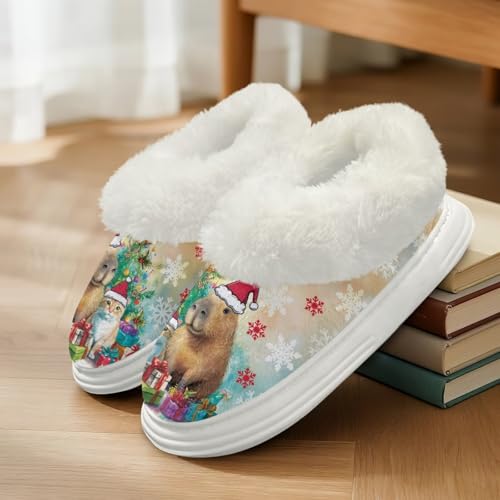 Slippers for Women Indoor Outdoor Fuzzy Polar Fleece Shoes 5.5-113