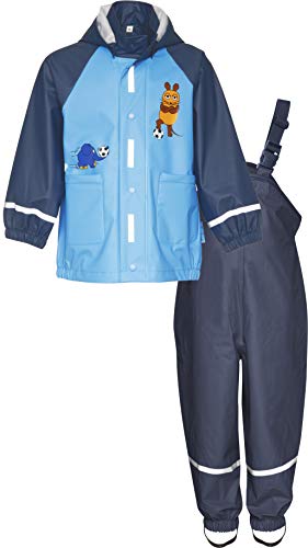 Preisvergleich Produktbild Playshoes Jungen Regenanzug, Regen-Set die Maus Fußball Regenjacke