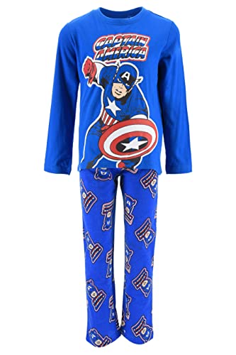 Pyjama long Avengers garçon 8 ans en bleu de qualité supérieure pour la nuit