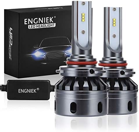 9012 LED Headlights Bulb All In One Conversion Kit 42W, 13,000Lm, 6000K HIR2 High Low Beam Headlamp, 2Pcs