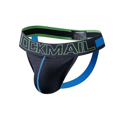 Mens Jockstrap Underwear Wide Belt Athletic Supporter Mens Thongs Sport Underwear Jock Strap