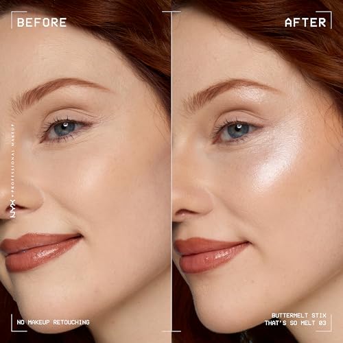 NYX PROFESSIONAL MAKEUP Buttermelt Glaze Stix, Non-Greasy Highlighter Stick With Up To 8HR Make Up Wear - 03 That's So Melt (White) - image 3