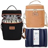 Breastmilk Cooler Bag with Ice Pack Duo | Breastmilk Storage Container for 6 Tall Baby Bottles or Br