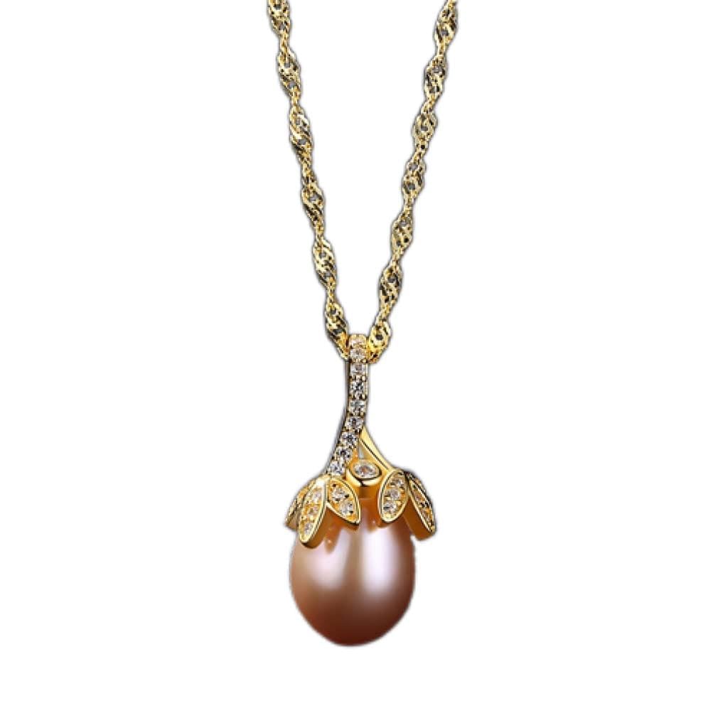 Collier perles naturelles véritable pendentif argent 40cm bijoux femme