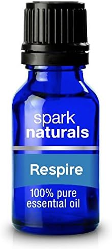 Respire Essential Oil 15ml - 100% Pure Aromatherapy Oil Premium Blend - Spark Naturals - Organic, Help Fight Cold, Diffuser Safe.