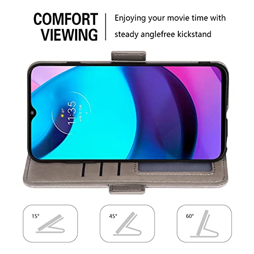 Funda Moto E40 con cristal templado resistente y portatarjetas 3