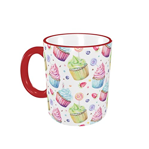 ZHONGHAO Tazas, Postre Cerámica Tazas De Café, Taza Divertida-11 Oz-330 Ml
