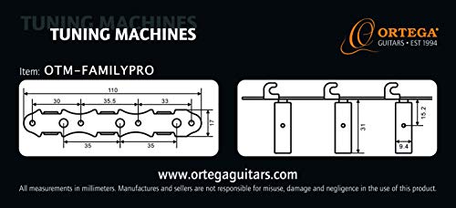 Machines de Syntonisation Ortega Or mecaniques accordage guitare classique cles