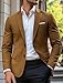 Burnt Orange Mens Blazers Men's Sport Coat Blazer Jacket Fashion Outdoor Casual Solid Single Breasted Two-Button Size M