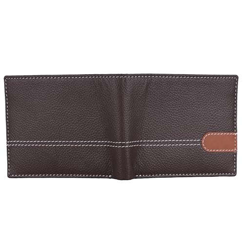 Image of LONDON ALLEY Swiss Classic Brown Leather Wallet & Black /Brown Reversible Belt Combo Gift Box for Men