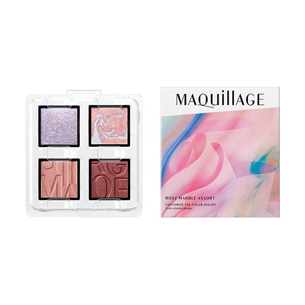 MAQuillAGE EX02 ロージーマーブルアソート限定♡ Amazon.co.jp: [マキアージュ] カスタマイズアイカラー アソート EX02