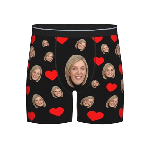 Nsipan Custom Underwear Personalized for Men Boyfriend Husband Boxer Briefs