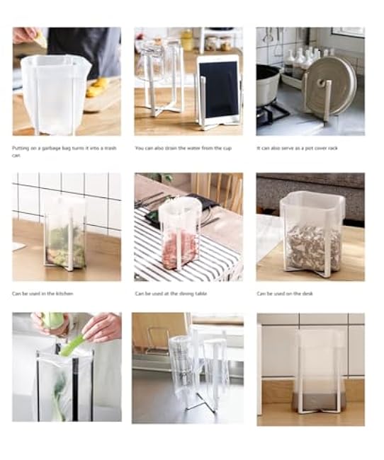 Drying Rack, Stainless Steel Kitchen Stand Holder for Bottles, Cups and Plastic Bags, Multifunctional Countertop Shelf