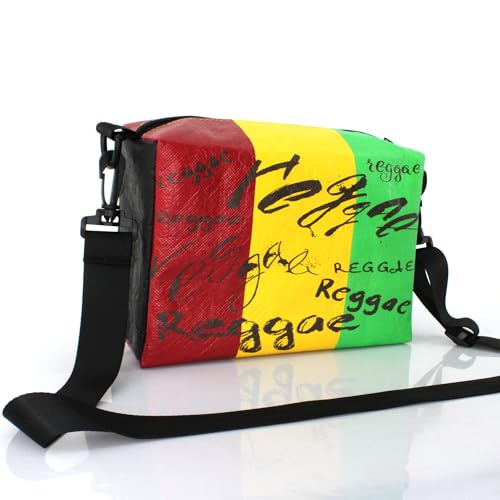 Man's And Woman's Shoulder Handbags Crossbody Bag Chest Bag Pocket Waterproof Non-Woven Jamaica Reggae2