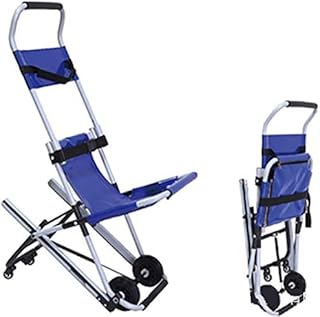 GLJY Silla de Escalera con orugas Plegable - Ambulancia Trolley Ligero Camilla de Aluminio Ambulancia Ligera Bombero Evacuación médica Silla de Escalera elevadora con Hebillas de liberación rápida