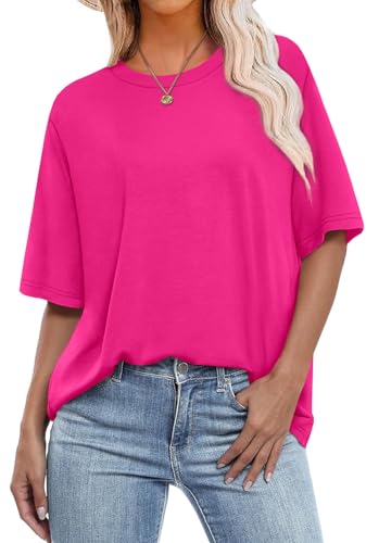 OFEEFAN Short Sleeve Shirts for Women Half Sleeve Tops...