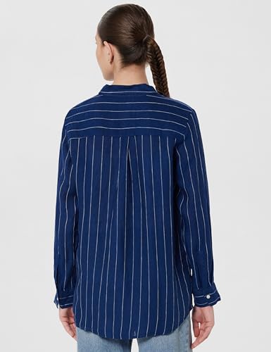 Image of GAP Women's Striped Relaxed Fit Shirt