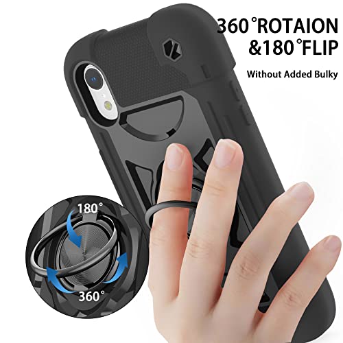 Coque iPhone XR antichoc aimantée MARKILL avec support béquille - 5