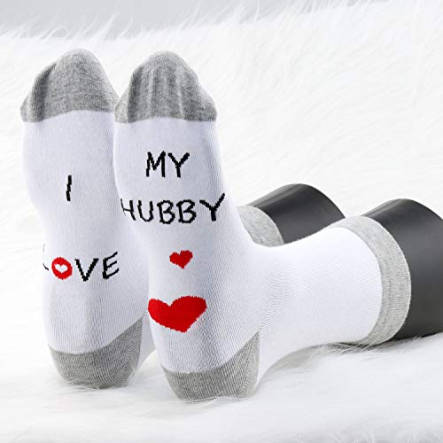 MBMSO Hubby and Wifey Gifts I Love My Wifey Hubby Socks Groom Engagement Gifts4
