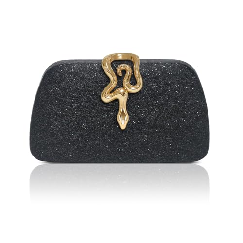 HuiYStar Pochettes à Paillettes pour Femmes,Sacs de Soirée avec Fermeture Serpent, pour Soirée, Bal, Mariage