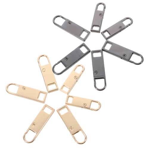 Beatifufu 12Pcs Zipper Pull Replacement Tabs Detachable Zipper Pulls for Jackets Luggage Backpacks Boots and Bags Easy Installation No Tools Needed