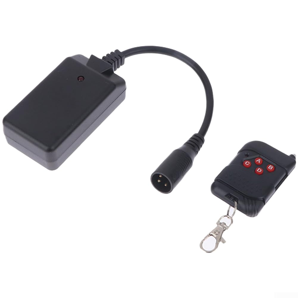 Kit de télécommande pour machine à fumée de scène 400 W/500 W/900 W/1500 W, noir, indicateur LED, construction robuste (contrôle à 4 boutons)