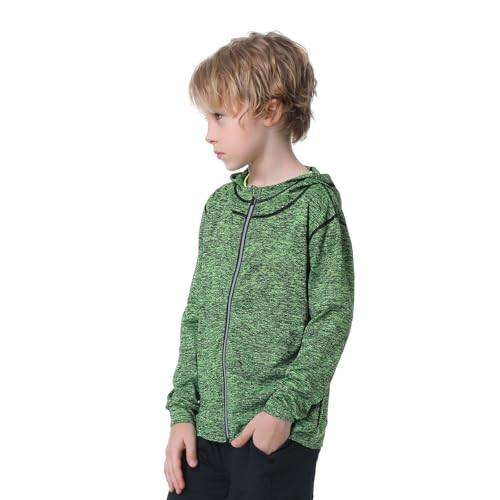 Valcatch Youth Boys Zip Up Hoodie Teens Long Sleeve Tops Sweatshirts Quick Dry Athletic Active Hooded Jacket Coat Sport Wear4