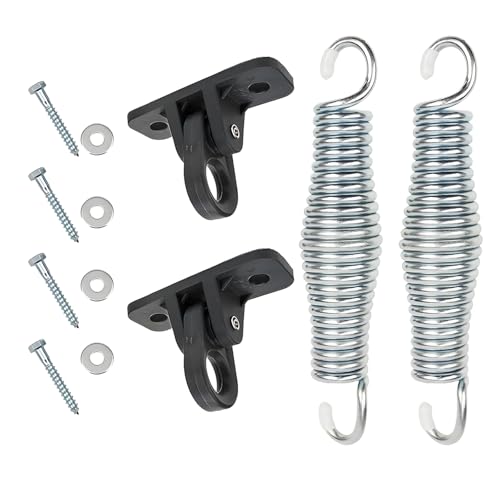 GOMADEIT Swing Hangers Heavy Duty Swing Mounting Hardware for Hammock Chairs Ceiling -800 LB 360° Swivel