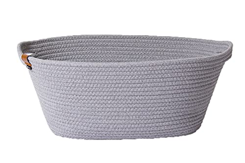 東洋ケース モック ライトグレー ロープバスケット L MOC-RPBL-LGY