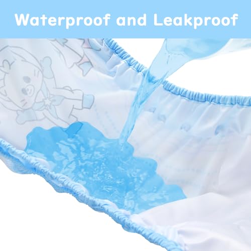 Image of Littleforbig Washable Adjustable Reusable Waterproof Cloth Adult Diaper Wrap Cover One Size - Astro Babies