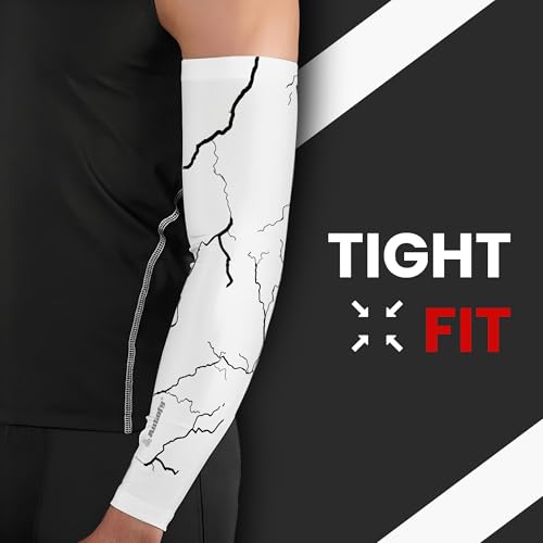 Image of Autofy Active-Fit 240 GSM Printed Outdoor Indoor Use Unisex Arm Sleeves with UV Tan Protection & Compression Cooling Effect for Men Women Kids