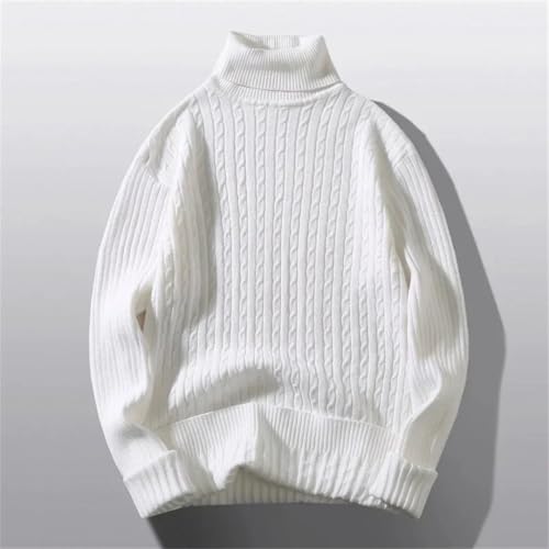 Men's Slim Fit Long Sleeve Turtleneck Knit Sweater Casual Pullover Autumn Winter Streetwear3