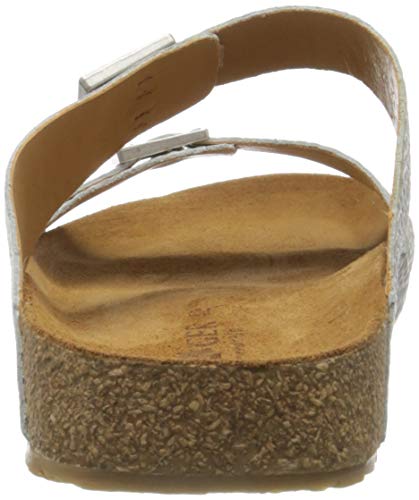 Image of HAFLINGER Andrea Elegant Leather Sandals with Rubber Sole and Cork Latex Footbed Unisex