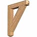 Ekena Millwork BKT06X34X42TRA04SWR Traditional Craftsman Smooth Bracket, 5.5" Width x 34" Depth x 42" Height, Western Red Cedar