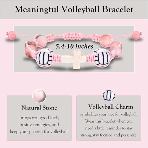Image of Volleyball Bracelet Gifts for Teen Girls, Volleyball Gifts for Girls Volleyball Players Team, Christmas Birthday Valentines Day Graduation Gifts for Teen Girls Daughter Granddaughter Niece Sister