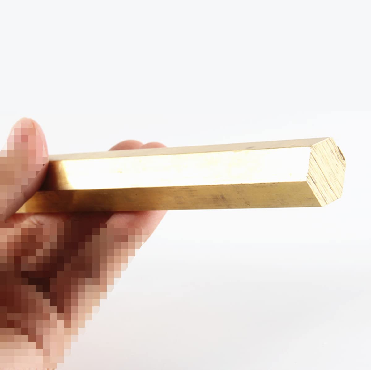 H59 Messing Hexagon Stangenstangen Sticks Feste Sechskantmodell Cu Industry Metall Diy Länge 500 Mm, Gegenüberliegende Seitenlänge 16-20 Mm/17Mm*500Mm