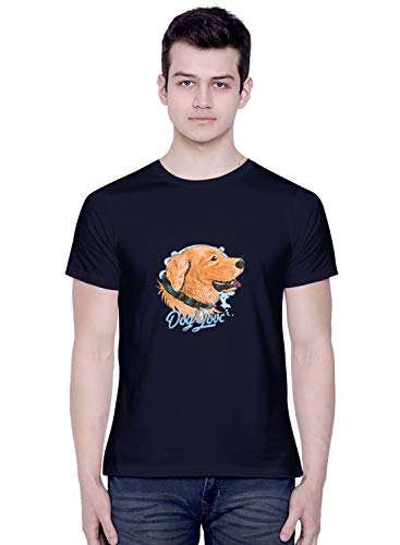 Image of CreativiT Graphic Printed T-Shirt for Unisex Dog Lovers Tshirt | Casual Half Sleeve Round Neck T-Shirt | 100% Cotton | D00663-64